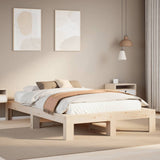 Cadre de lit sans matelas 120x190 cm bois de pin massif