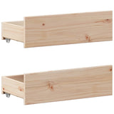 Cadre de lit sans matelas avec tête de lit 200x200 cm bois pin