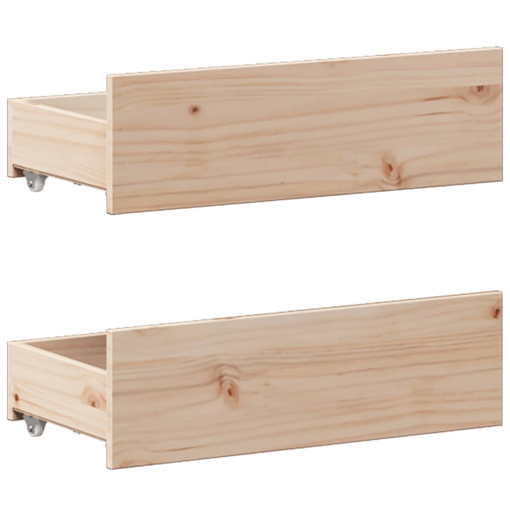 Cadre de lit sans matelas avec tête de lit 180x200 cm bois pin