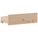 Cadre de lit sans matelas avec tête de lit 100x200 cm bois pin