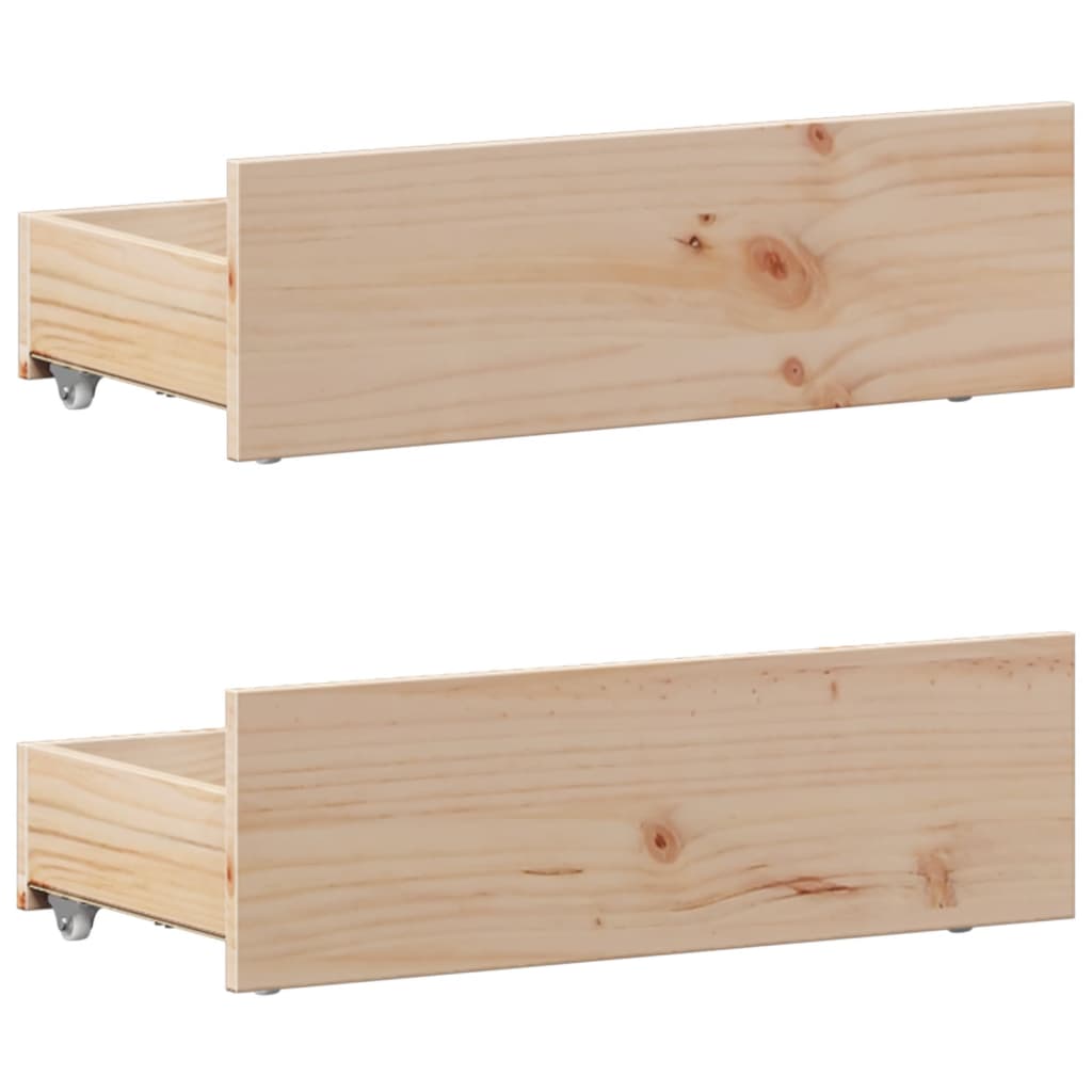 Cadre de lit sans matelas avec tête de lit 100x200 cm bois pin