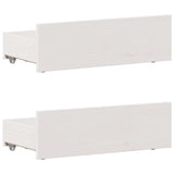 Cadre de lit sans matelas avec tête de lit 100x200 cm bois pin