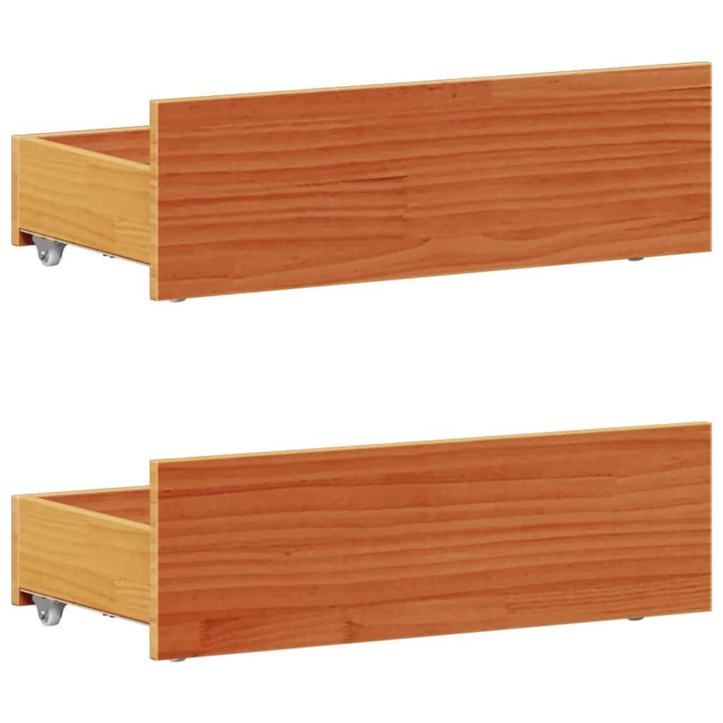 Cadre de lit sans matelas avec tête de lit 100x200 cm bois pin