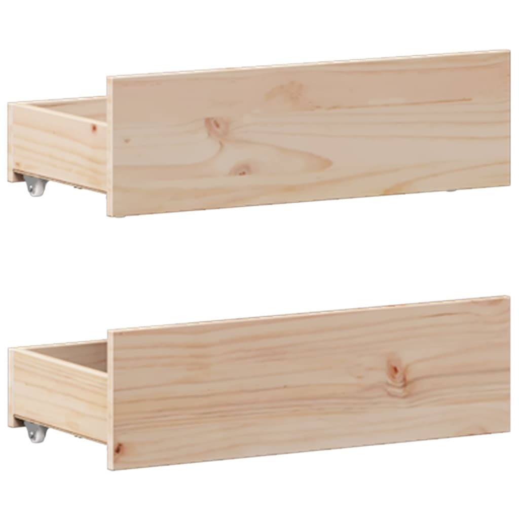 Cadre de lit sans matelas avec tête de lit 135x190 cm bois pin