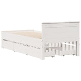 Cadre de lit sans matelas avec tête de lit 90x190 cm pin massif