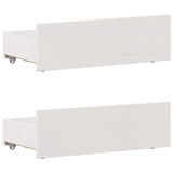 Cadre de lit sans matelas avec tête de lit 75x190 cm pin massif