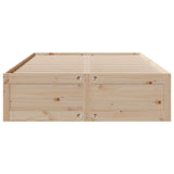 Cadre de lit sans matelas avec tiroirs 160x200 cm bois de pin