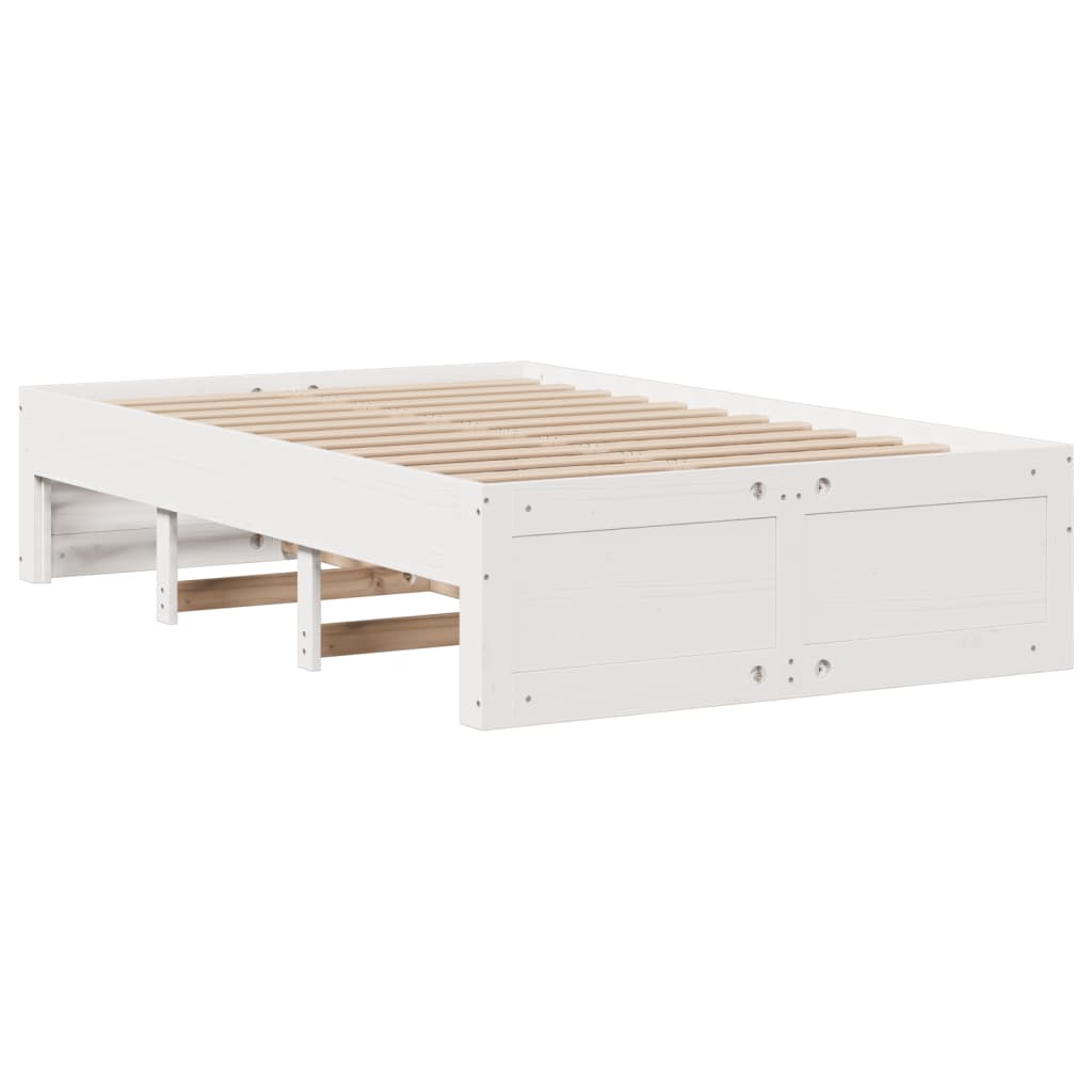 Cadre de lit sans matelas avec tiroirs 120x200 cm bois de pin