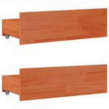 Cadre de lit sans matelas avec tiroirs 120x200 cm bois pin