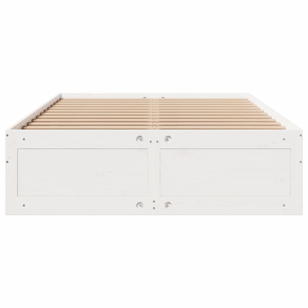 Cadre de lit sans matelas avec tiroirs 140x190 cm bois de pin