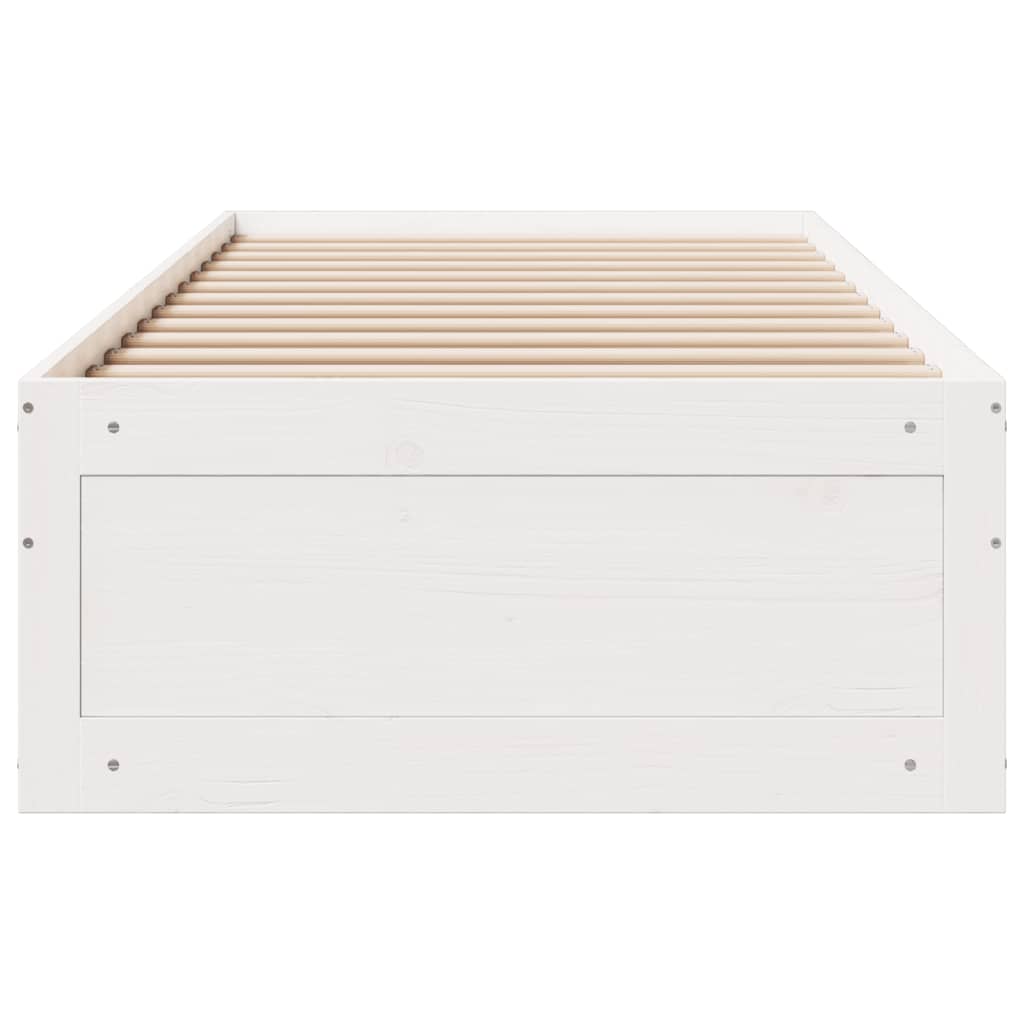 Cadre de lit sans matelas avec tiroirs 90x190 cm bois de pin