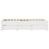 Cadre de lit sans matelas avec tiroirs 90x190 cm bois de pin