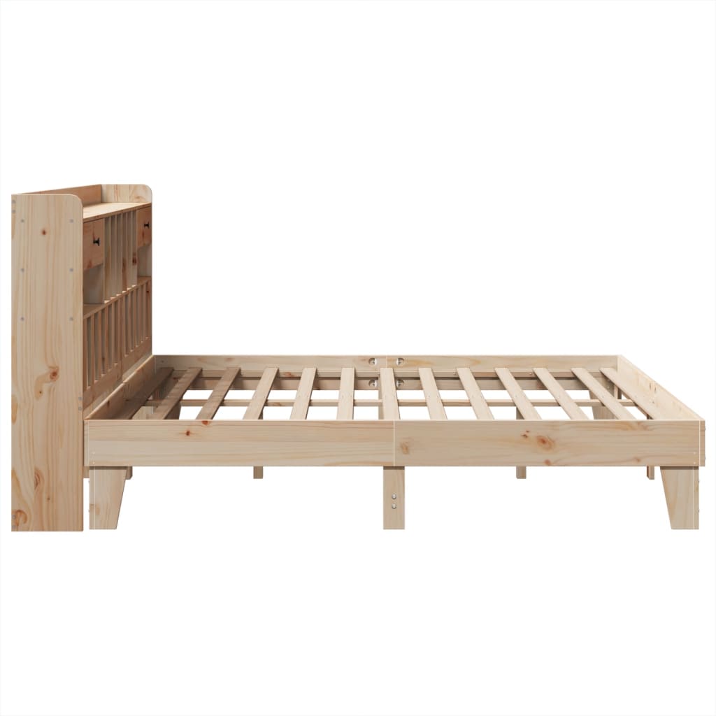 Cadre de lit sans matelas 200x200 cm bois massif de pin