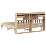 Cadre de lit sans matelas 200x200 cm bois massif de pin