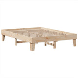 Bed frame without mattress 160x200 cm solid pine wood