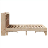 Bed frame without mattress 160x200 cm solid pine wood