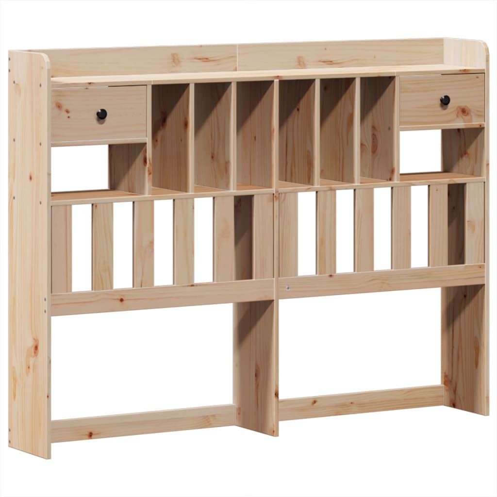 Bed frame without mattress 150x200 cm solid pine wood