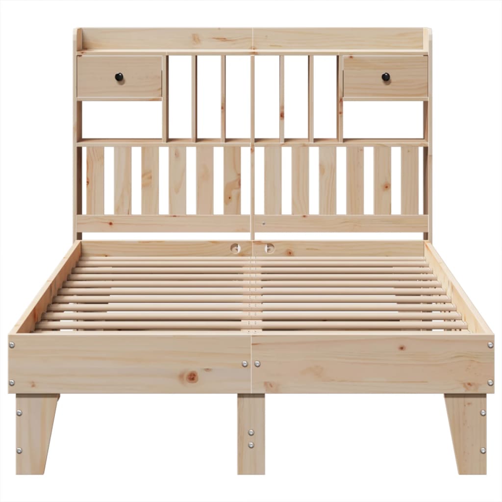 Cadre de lit sans matelas 120x200 cm bois de pin massif