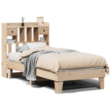 Cadre de lit sans matelas 75x190 cm bois de pin massif