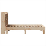 Cadre de lit sans matelas 75x190 cm bois de pin massif