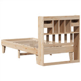 Cadre de lit sans matelas 75x190 cm bois de pin massif