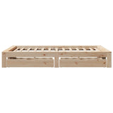 Cadre de lit sans matelas 120x200 cm bois de pin massif