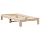 Cadre de lit sans matelas 100x200 cm bois massif de pin