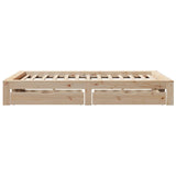 Cadre de lit sans matelas 120x190 cm bois de pin massif