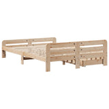 Cadre de lit sans matelas 150x200 cm bois de pin massif