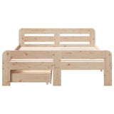 Cadre de lit sans matelas 120x200 cm bois de pin massif