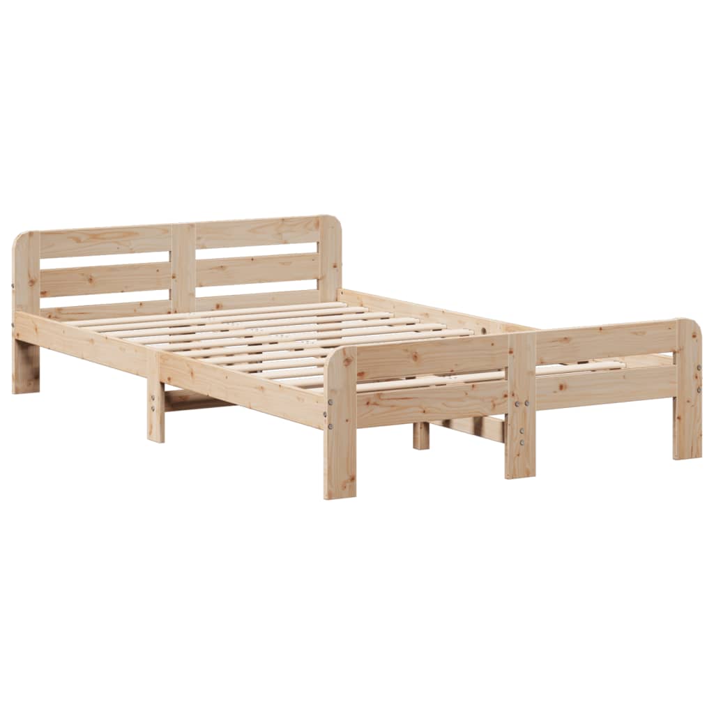 Cadre de lit sans matelas 120x200 cm bois de pin massif