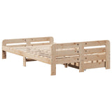 Cadre de lit sans matelas 120x200 cm bois de pin massif