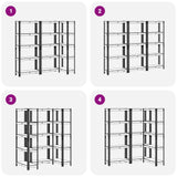 Étagères de rangement à 5 niveaux 3 pcs Bleu