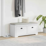 Banc de couloir BODO blanc 114x40x45 cm