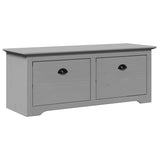 Banc de couloir BODO gris 114x40x45 cm