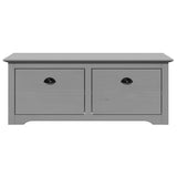 Banc de couloir BODO gris 114x40x45 cm