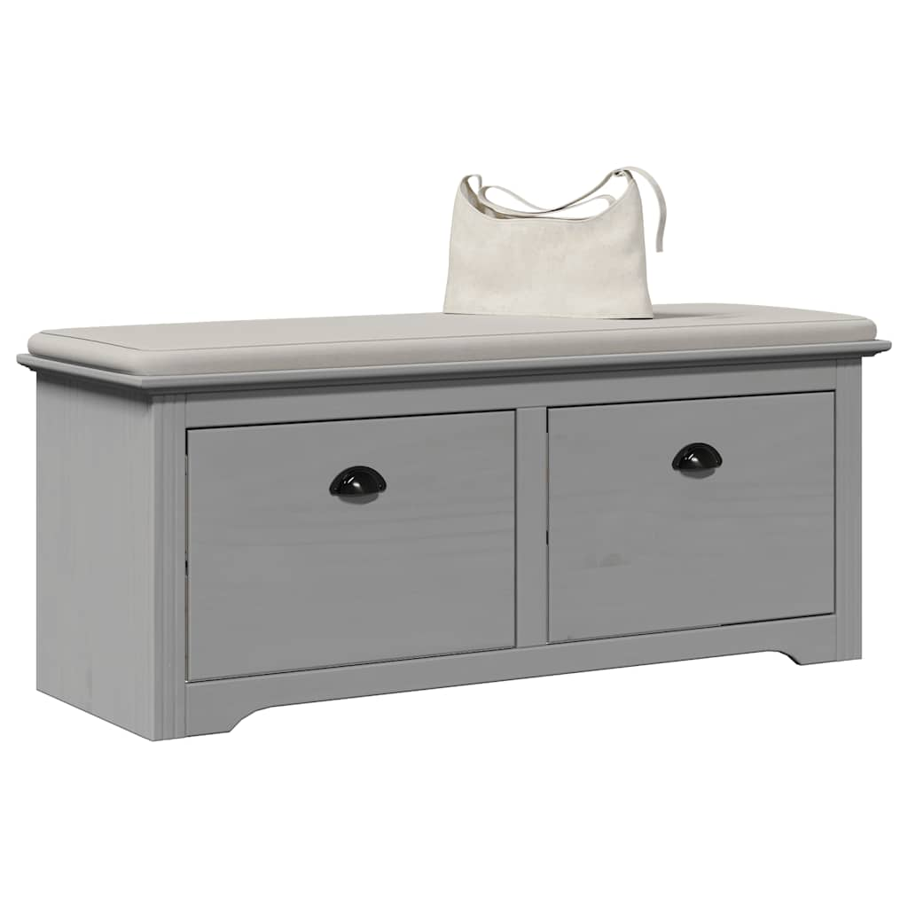 Banc de couloir BODO gris 114x40x45 cm