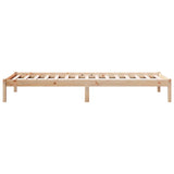 Cadre de lit extra long sans matelas 90x210 cm bois massif pin