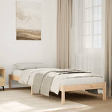 Cadre de lit extra long sans matelas 90x210 cm bois massif pin