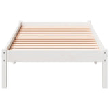 Cadre de lit extra long sans matelas 90x210 cm bois massif pin