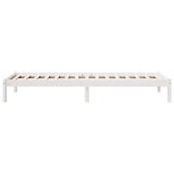 Cadre de lit extra long sans matelas 90x210 cm bois massif pin