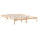 Cadre de lit extra long sans matelas 160x210 cm bois massif pin