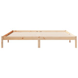 Cadre de lit extra long sans matelas 180x210 cm bois massif pin