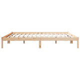 Cadre de lit extra long sans matelas 180x210 cm bois massif pin