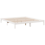 Cadre de lit extra long sans matelas 180x210 cm bois massif pin