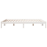 Extra long bed frame without mattress 140x220 cm solid pine wood