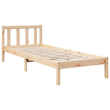 Cadre de lit extra long sans matelas 80x210 cm bois massif pin