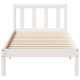 Cadre de lit extra long sans matelas 90x210 cm bois massif pin