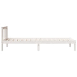 Cadre de lit extra long sans matelas 90x210 cm bois massif pin