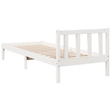 Cadre de lit extra long sans matelas 90x210 cm bois massif pin